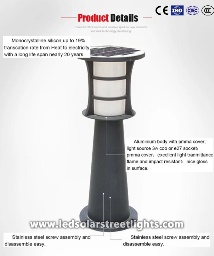 Details of Solar Lawn Lights